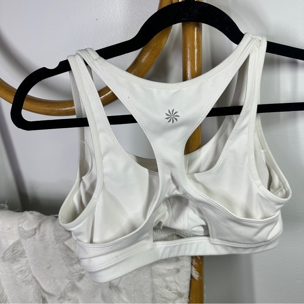 Athleta White Sports Bra sz S - Picture 2 of 3